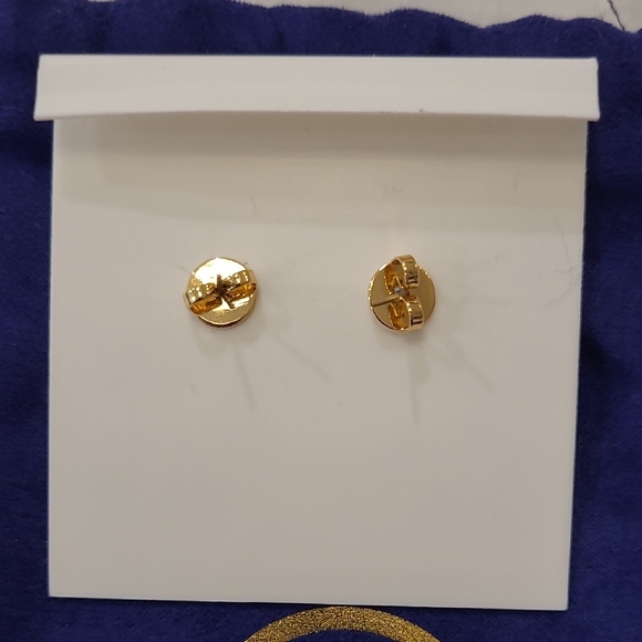 Tory Burch Gold Hexagon Earrings. NWOT. - Picture 5 of 5
